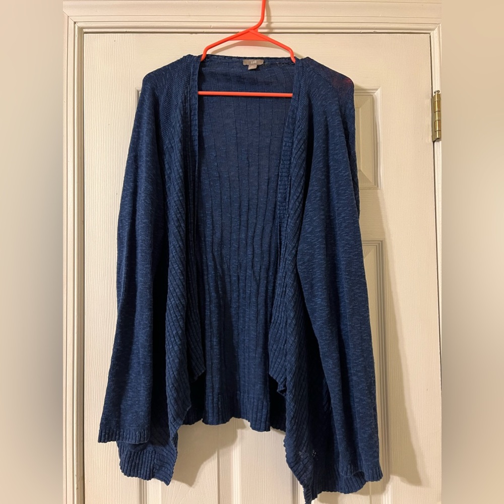 J.Jill blue open cardigan size XL